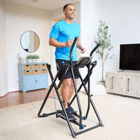 Tony Little Total Body Fitness Workout Exercise Elliptical Glider Supports 250-300lbs with Low-Impact Design for Home Gym