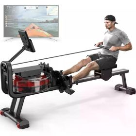 Holder Rowing Machine for Exercises Home Gym 300 Lbs MAX Weight Capacity Rower Machine With Bluetooth Function Diet Excercise